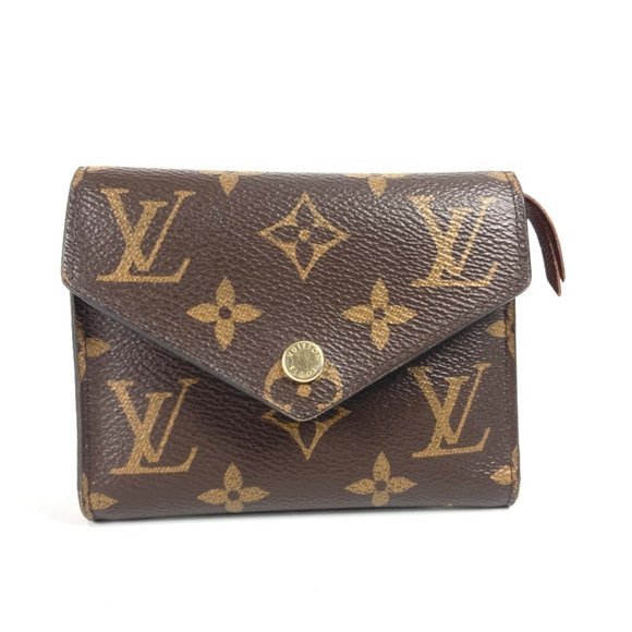 LOUIS VUITTON Accessories - LOUIS VUITTON M62472 Monogram Portefeuille Victorine Compact Wallet Tri-fold ...